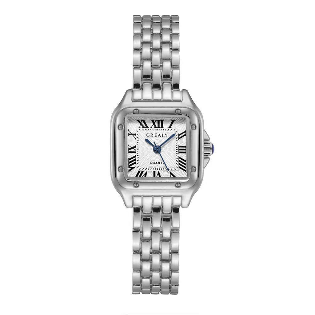 Women's Luxury Quartz Watch – Gold Stainless Steel Fashion Bracelet Clock