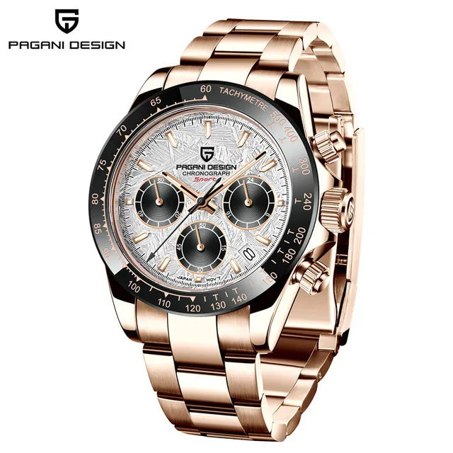 PAGANI DESIGN V2 Chronograph – 40mm Men's Sapphire Stainless Steel Waterproof Watch