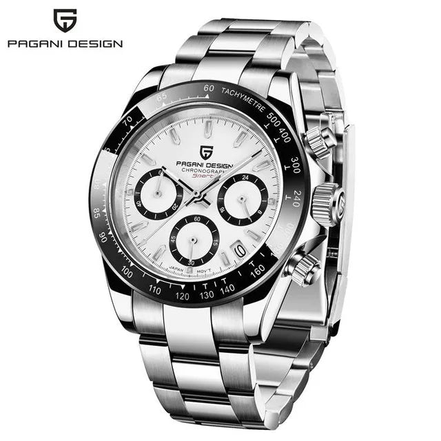PAGANI DESIGN V2 Chronograph – 40mm Men's Sapphire Stainless Steel Waterproof Watch