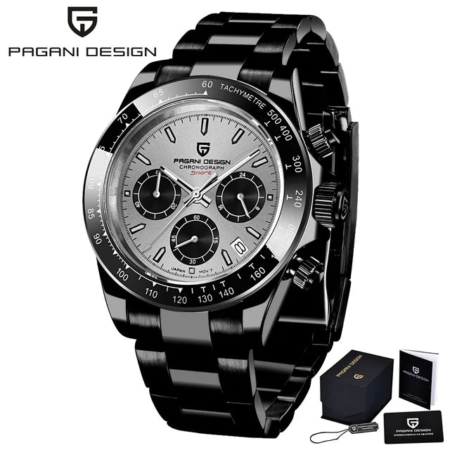 PAGANI DESIGN V2 Chronograph – 40mm Men's Sapphire Stainless Steel Waterproof Watch