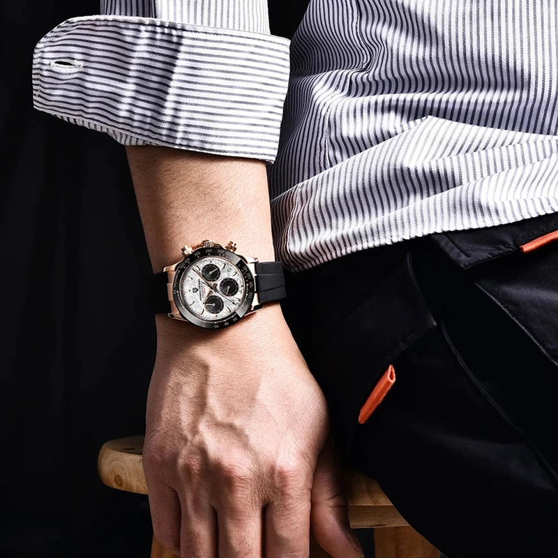 PAGANI DESIGN V2 Chronograph – 40mm Men's Sapphire Stainless Steel Waterproof Watch