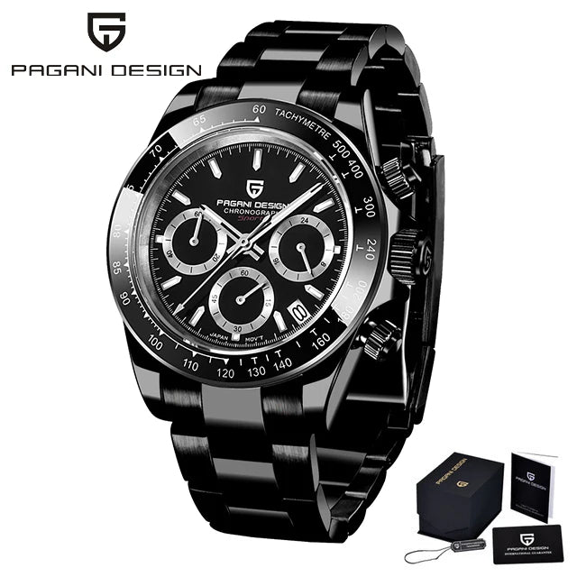 PAGANI DESIGN V2 Chronograph – 40mm Men's Sapphire Stainless Steel Waterproof Watch